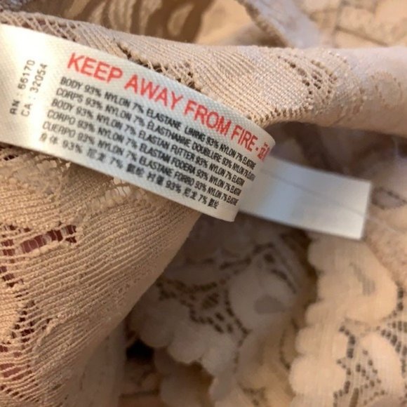 FREE PEOPLE NWT NUDE TAN LACE RACERBACK BRALETTE SIZE XS - Picture 8 of 9